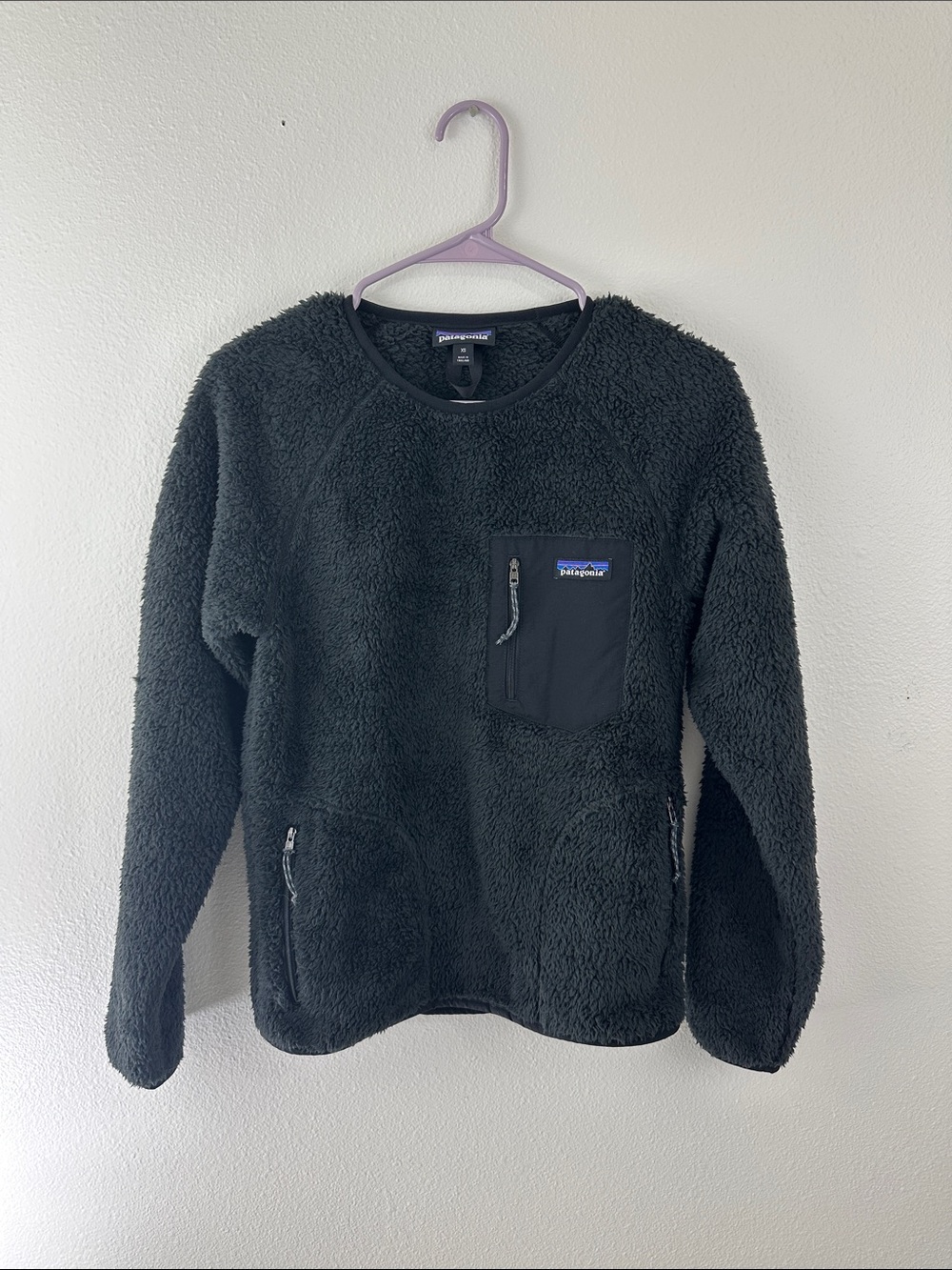 Patagonia men’s Los Gatos crew XS sherpa crewneck gorpcore outdoor